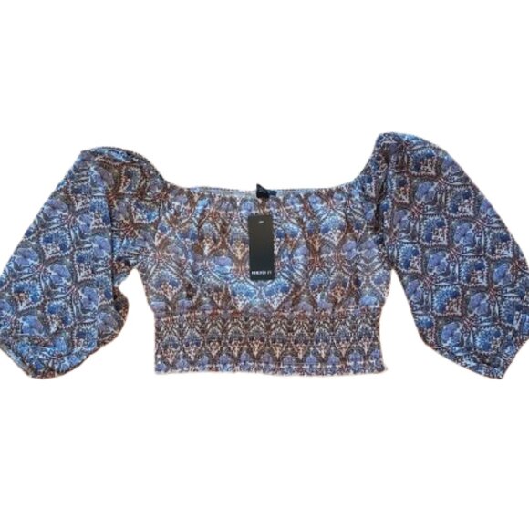 Printed Pants and Crop Top Set Size Medium NEW - Picture 7 of 9